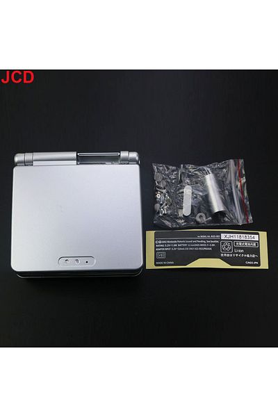 JCD Silvery Full Housing Shell Replacement For Gba Sp Game Console Protection Case Cover With Button