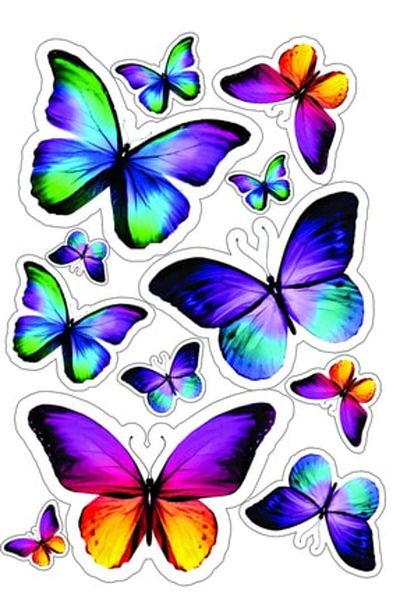 Sticksy Butterfly Stickerphone Laptop Notebook Tablet Notebook Flask Sticker Label St163