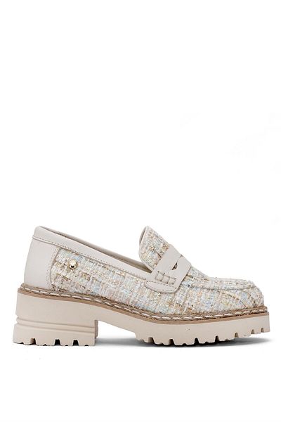 Mammamia Pantofi de damă din piele naturală D25YA-3655 crem