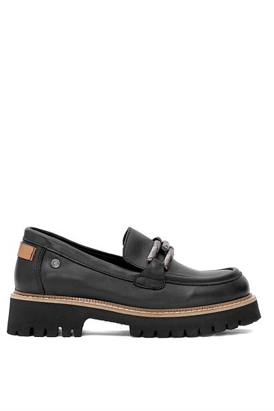 Mammamia Pantofi de damă negri din piele naturală D25YA-3695