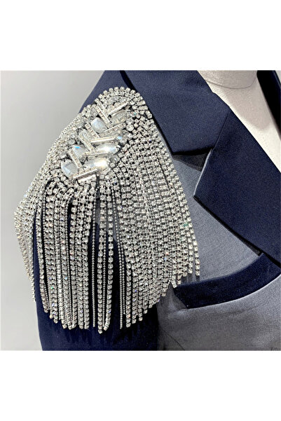 Choice silver A 1Pc Fashion Handmade Shoulder Jewelry Tassel Rhinestones Epau...