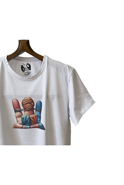 Regular Bisiklet Yaka Baskılı T-Shirt