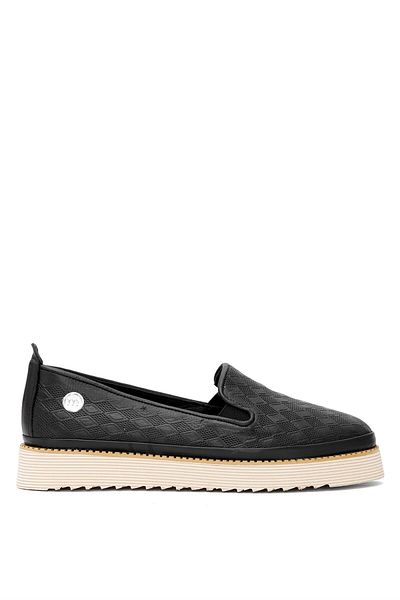 Mammamia Pantofi de damă negri din piele naturală D25YA-690