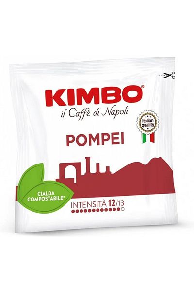 Kimbo Cialde Pompei Flat Pod Compatible Capsule Coffee (50 Pcs in Box)