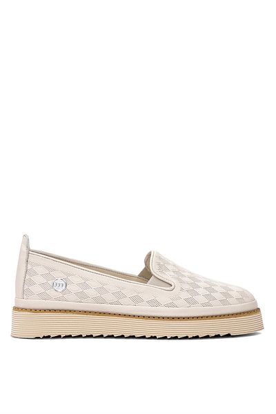 Mammamia D25YA-690 Pantofi ocazional damă din piele naturală Bone
