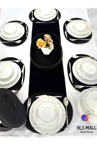Store 6 Pieces of Plate, 1 Piece Basket Set, Jute Plate Placemat, Plate Coaster