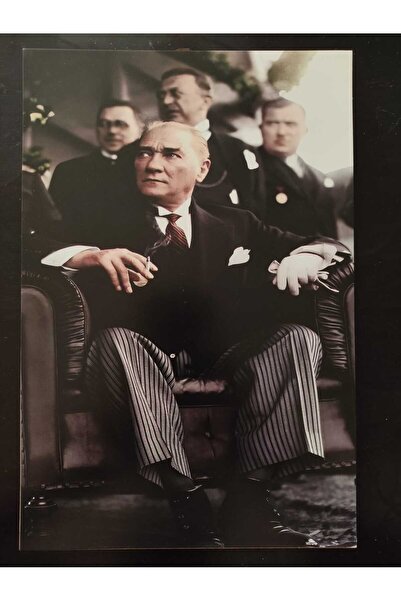 Bluoksweet Drveni MDF retro poster sa slikom Ataturka