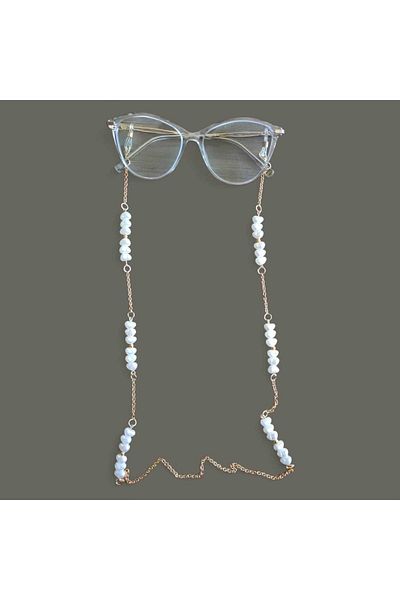Hobi Tanesi Irregular Pearl Model Thin Chain Glasses Strap