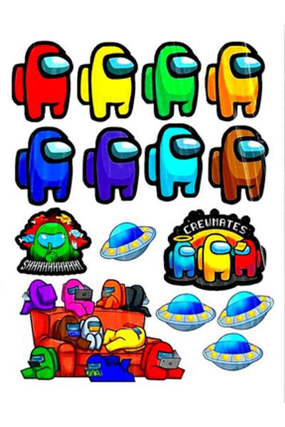 Sticksy Among Us Stickerphone Laptop Notebook Tablet Notebook Flask Sticker Sticker St569