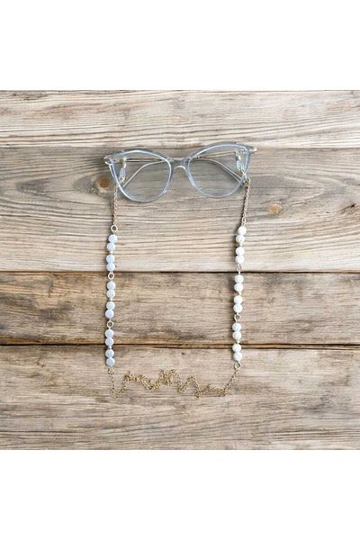 Hobi Tanesi Flat Pearl Thin Glasses Chain Strap