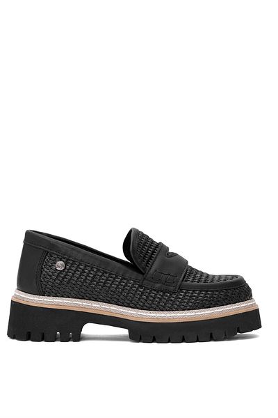 Mammamia Pantofi de damă negri din piele naturală D25YA-3660