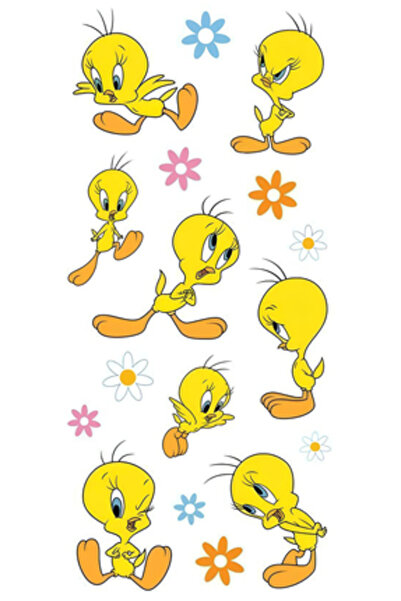 Sticksy Tweety StickerTelefon Laptop Notebook Tablet Defter Matara Stiker Eti...