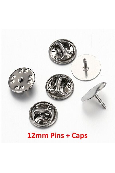 Choice مجموعة 12 مم - لون الفولاذ المقاوم للصدأ، 10 قطع، ربطات عنق على شكل فر...