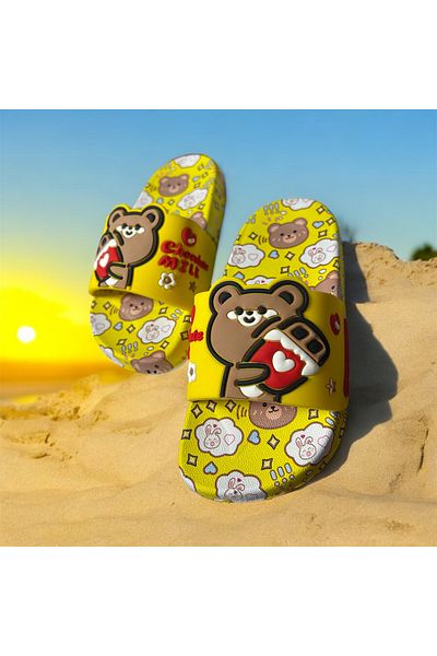 GEZER Papuci pentru fete antiderapante pentru plajă, piscină, baie, grădină (model AYICIK)