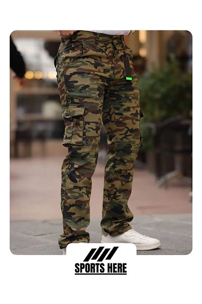Son Bazar Regular Fit Cargo Pocket Military/Commando Camouflage Patterned Trousers
