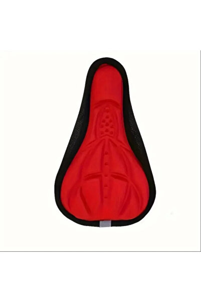 Choice غطاء مقعد دراجة هوائية جبلية مبطن ثلاثي الأبعاد باللون الأحمر، مصنوع م...