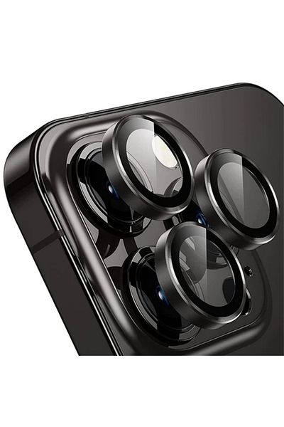 Choice iPhone 16 Pro(3PCS) Black 2-3PCS Metal Lens Ring Protector Glass For iPhone 16 Pro Max 16 Plus Titan