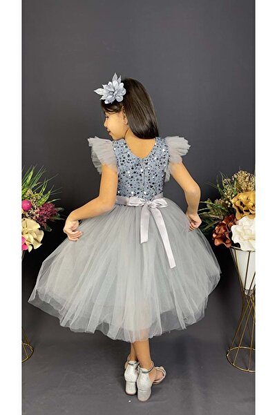 s.t. sebat tekstil Tütü Etekli Kız Çocuk Elbise