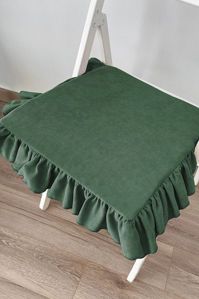 RİTMOHOME Βολάν Πράσινο Vintage, Country, Bohemian, Ρουστίκ Σκανδιναβικό Μαξιλάρι Καρέκλας