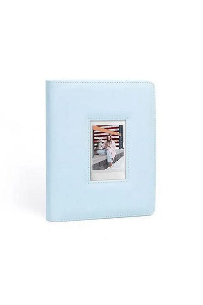 IGRARK Sky blue 288 Pockets Instant Camera Photo Album Stamps Collection Book 3 Inch Pictures Storage Case