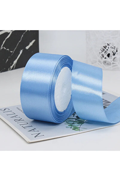 Choice1 شريط 40 مم أزرق سماوي 22 مترًا 6 مم - 40 سم شرائط ساتان حرف يدوية فيونكة DIY تغليف هدايا أحمر نبيذي برتقالي أصفر