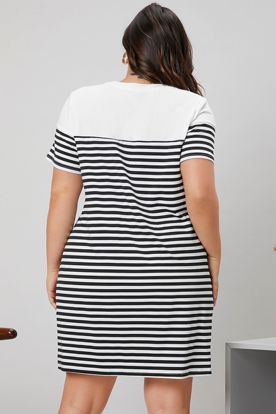 adorashop Rochie dama bumbac marimi mari 5084