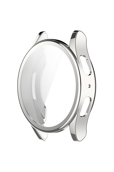 Choice Galaxy Watch 7 44MM Silver Silicone TPU Case Glass For Samsung Galaxy Watch 7 40mm 44mm Full Cover S