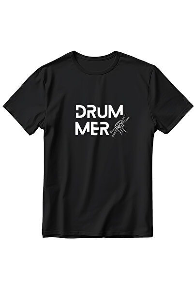 EZG Business Μπλουζάκι Drummer Baterist Davulcu Model με στάμπα Oversize Unis...