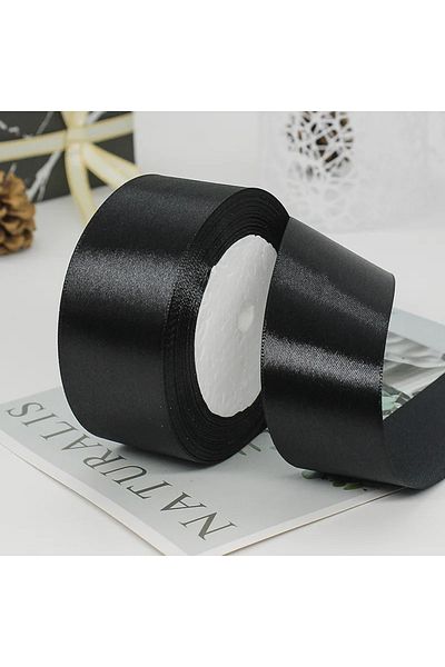 merylover Ribbon 40mm Black 22meters 6mm-40cm Satin Ribbons Crafts Bow Diy Gift Wrap Wine Red Orange Yellow gr