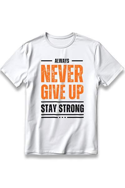 EZG Business Tricou Stay Strong Model, imprimat, supradimensionat, unisex, 10...