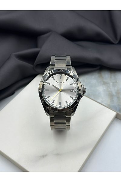 Ferrucci Anthracite Sport Design Ferrucci Steel Band Men's Wrist Watch