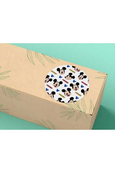 CASALINGHI Little Mice Mouse Sticker Round Matte Sticker Round Sticker 4 cm (40 Pieces)