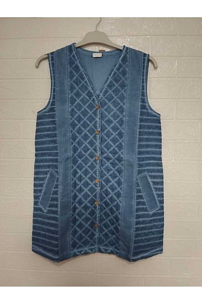 anne moda ankara Authentic 100% Cotton Quilted 2-Pocket Vest