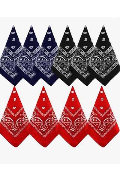 BERG ATELIER Shawl Patterned, Ethnic Pattern Bandana Set