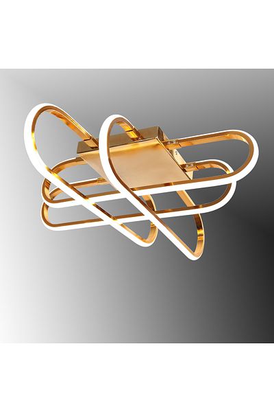 TT AYDINLATMA Tt338-Sr-Sunlight Tt Lighting Kasef Model (Daylight) Yellow Coated Led Chandelier