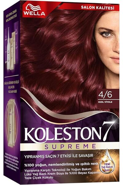 Wella Koleston Supreme Saç Boyası 4/6 Kızıl Viyole