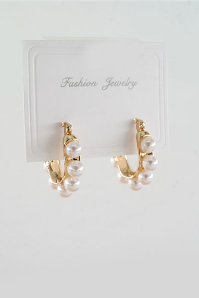 ARTEMİSİA Women's Vip Series Antiallergenic Faux Pearl Clip-On Earrings