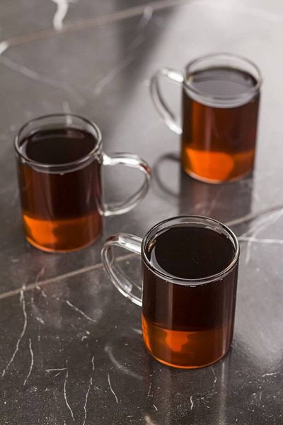 Depa Triple Borosilicate Heat Resistant Thermal Glass Mug (3 X 200 ml)
