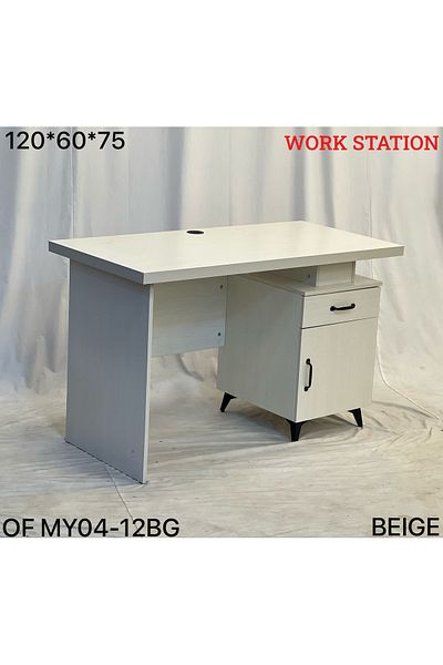 TrentonGCC Modern Workstation Desk with Storage – Compact & Functional