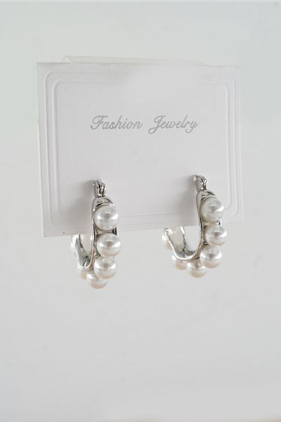 ARTEMİSİA Women's Vip Series Antiallergenic Faux Pearl Clip-On Earrings