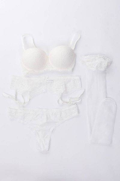 Pierre Cardin Дамски комплект жартиери без презрамки от дантела