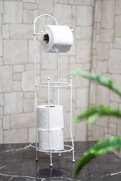 Depa Σφυρήλατο σίδερο Wc Θήκη χαρτιού υγείας Λευκό
