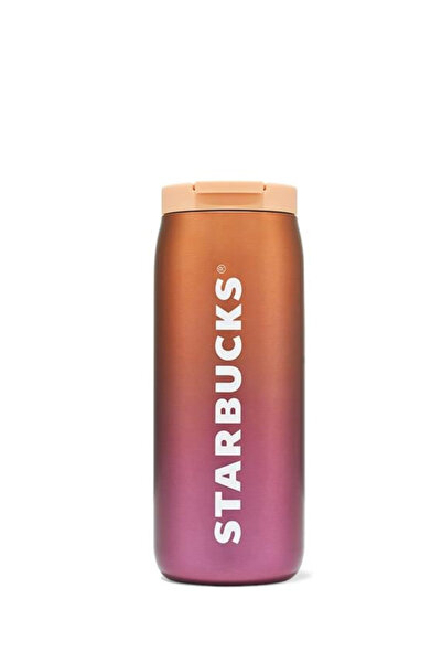 Starbucks ® Paslanmaz Çelik Termos - Şeftali Rengi - 355 ml -