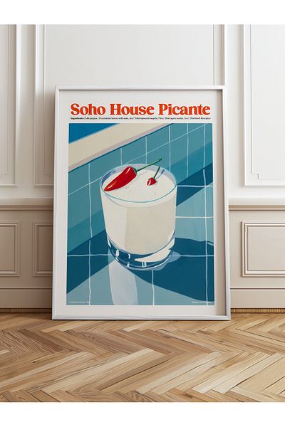 HOMEPACK White Wood Framed Painting Framed Poster Artistic Modern Wall Decor (Bundle03-White-50X70)