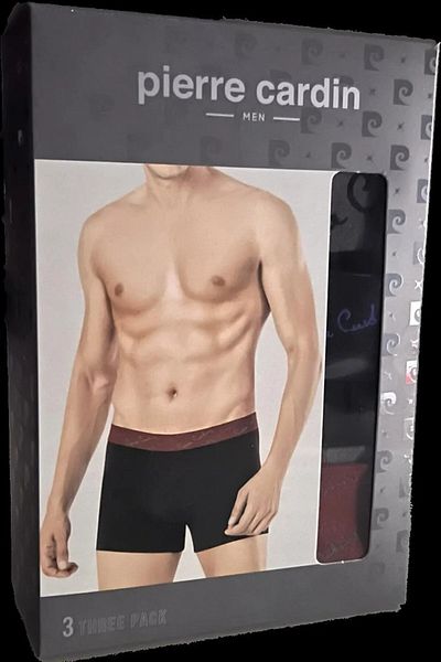 Pierre Cardin Ανδρικό Stretch Boxer 3 τεμαχίων μαύρο