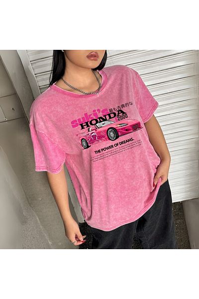 Touz Moda Vintage Oversize T-Fashion Washed Suki S2000