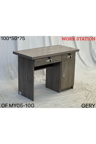 TrentonGCC Modern Workstation Desk with Storage – Compact & Functional
