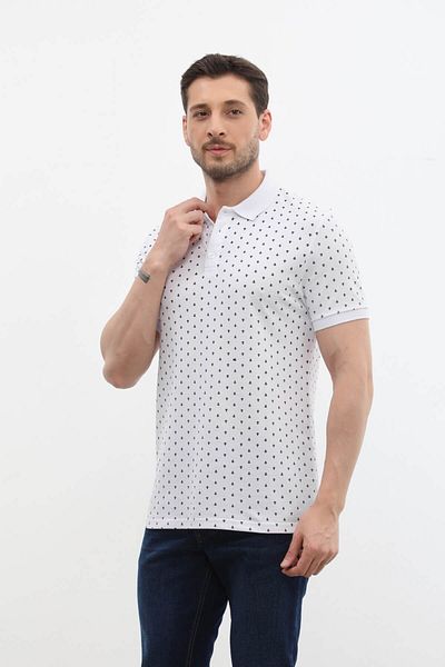 MARKAPIA Ανδρικός γιακάς Polo - T-Shirt με θαλάσσιο σχέδιο από 100% βαμβάκι