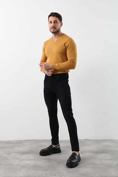 BANNY JEANS Men's Dark Navy Straight Fit Jean Trousers