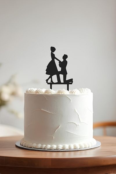 oalpo Wedding Anniversary Cake, Wedding Cake Toothpick, Cake Decoration, Reusable